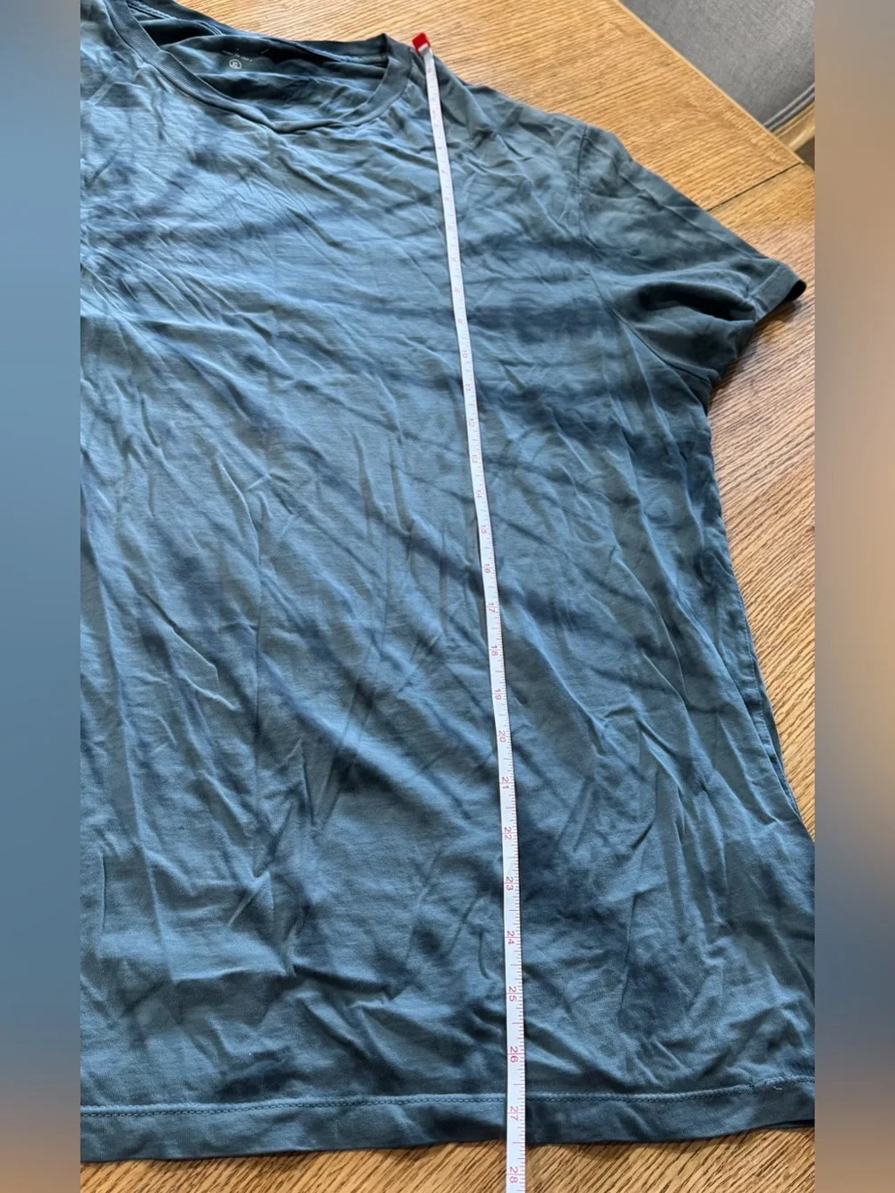 J. Crew Men's Teal Blue Tie-Dye Short Sleeve Tee